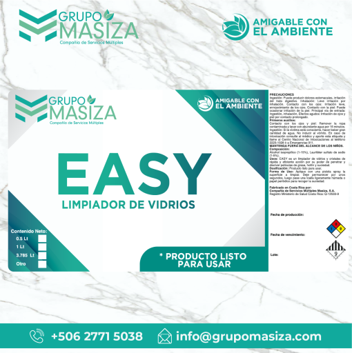 FABRICANTE MASIZA PRODUCTO EASY GALON