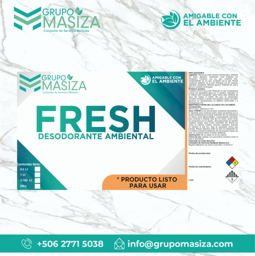 FABRICANTE MASIZA PRODUCTO FRESH DESODORANTE AMBIENTAL GALON - copia_Mesa de trabajo 1